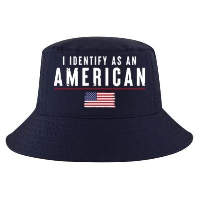 I Identify As An American Cool Comfort Performance Bucket Hat