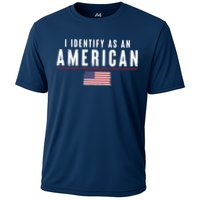 I Identify As An American Cooling Performance Crew T-Shirt