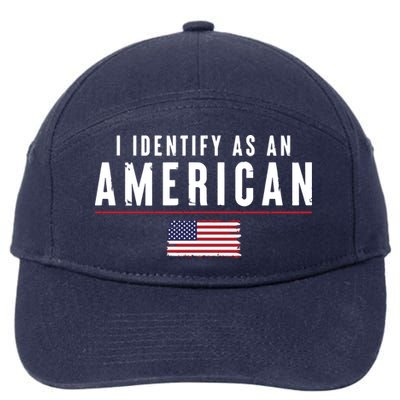 I Identify As An American 7-Panel Snapback Hat