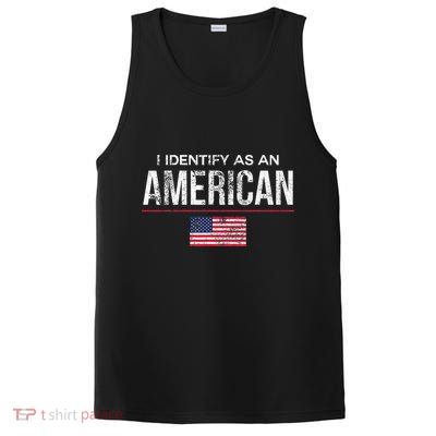 I Identify As An American No Identity Politics Usa PosiCharge Competitor Tank