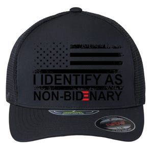 I Identify As Non Bidenary Anti Joe Biden Flexfit Unipanel Trucker Cap