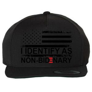 I Identify As Non Bidenary Anti Joe Biden Wool Snapback Cap