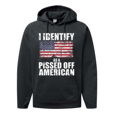 I Identify As A Pissed Off American We The People Democracy Performance Fleece Hoodie