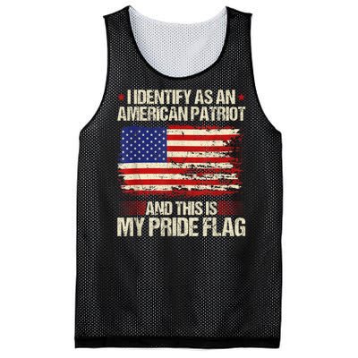 I Identify As An American Patriot This Is My Pride Flag Mesh Reversible Basketball Jersey Tank