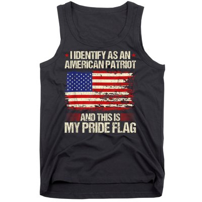 I Identify As An American Patriot This Is My Pride Flag Tank Top