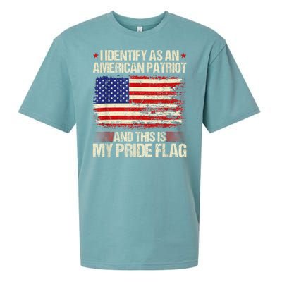 I Identify As An American Patriot This Is My Pride Flag Sueded Cloud Jersey T-Shirt