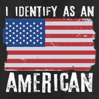 I Identify As An American Proud US American Adult Drive Performance Visor