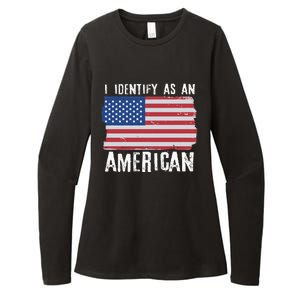 I Identify As An American Proud US American Womens CVC Long Sleeve Shirt