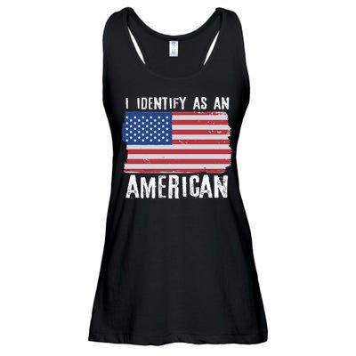 I Identify As An American Proud US American Ladies Essential Flowy Tank