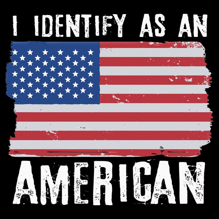 I Identify As An American Proud US American Cooling Performance Long Sleeve Crew