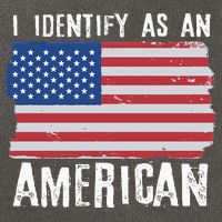I Identify As An American Proud US American Cotton Canvas Backpack