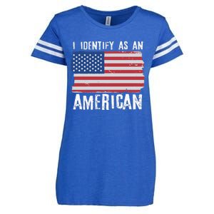 I Identify As An American Proud US American Enza Ladies Jersey Football T-Shirt