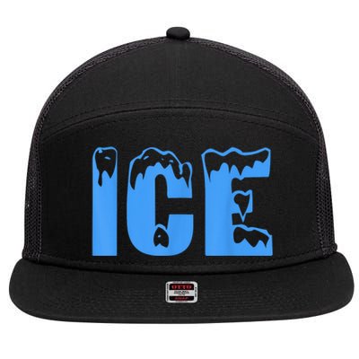 Ice Ice And Baby Family Funny Halloween Costume Couples 7 Panel Mesh Trucker Snapback Hat