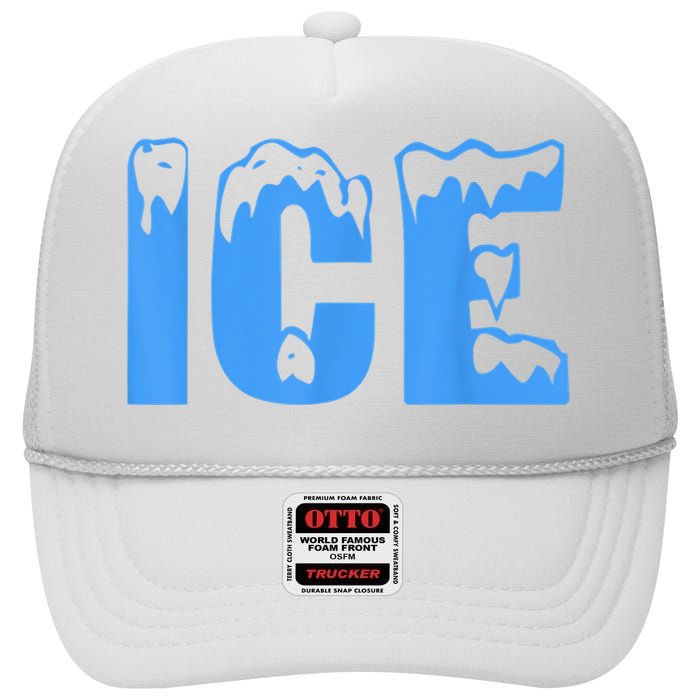 Ice Ice And Baby Family Funny Halloween Costume Couples High Crown Mesh Back Trucker Hat