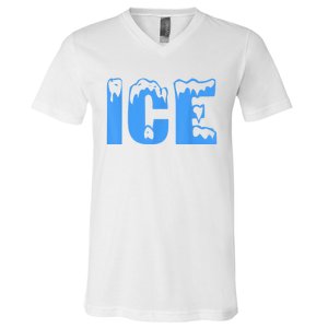 Ice Ice And Baby Family Funny Halloween Costume Couples V-Neck T-Shirt