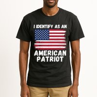 I Identify As An American Patriot 4th Of July USA Flag American My Pride Flag Tall T-Shirt