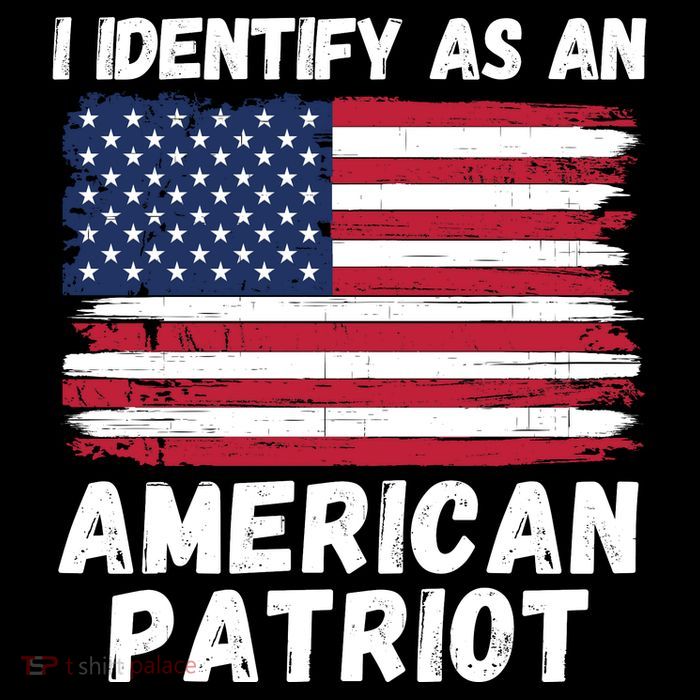 I Identify As An American Patriot 4th Of July USA Flag American My Pride Flag Bag