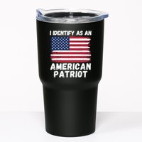 I Identify As An American Patriot 4th Of July USA Flag American My Pride Flag Tumbler