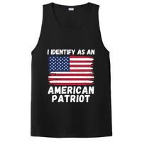 I Identify As An American Patriot 4th Of July USA Flag American My Pride Flag PosiCharge Competitor Tank