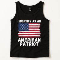 I Identify As An American Patriot 4th Of July USA Flag American My Pride Flag Tank Top