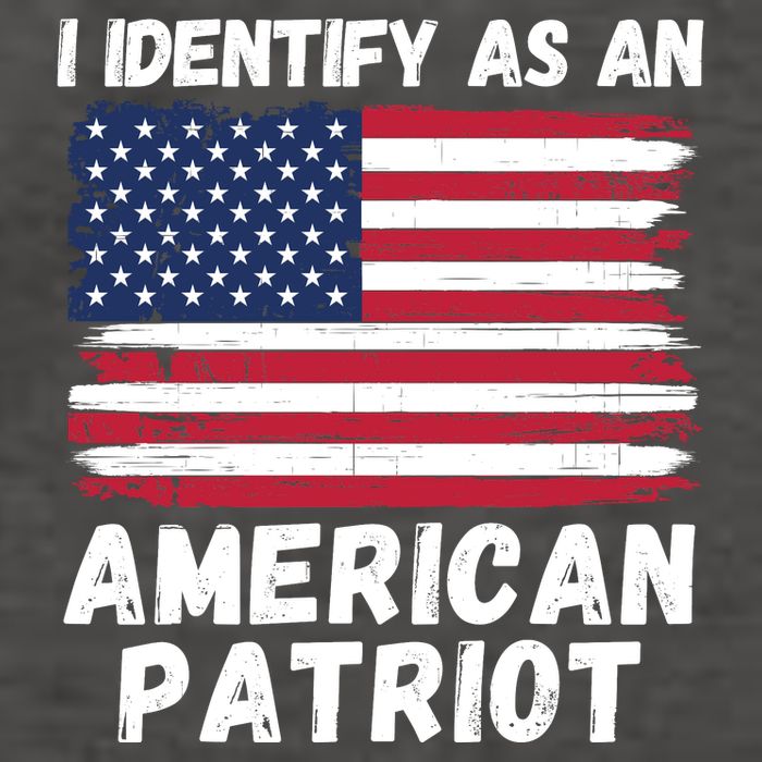 I Identify As An American Patriot 4th Of July USA Flag American My Pride Flag Vector Backpack