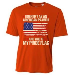 I Identify As An American Patriot This Is My Pride Flag Gift Cooling Performance Crew T-Shirt