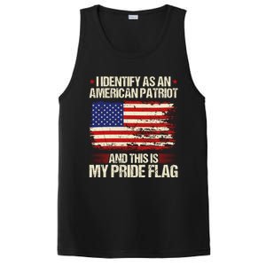 I Identify As An American Patriot This Is My Pride Flag Gift PosiCharge Competitor Tank