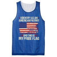 I Identify As An American Patriot This Is My Pride Flag Gift Mesh Reversible Basketball Jersey Tank