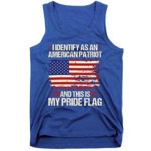 I Identify As An American Patriot This Is My Pride Flag Gift Tank Top