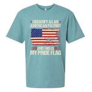 I Identify As An American Patriot This Is My Pride Flag Gift Sueded Cloud Jersey T-Shirt