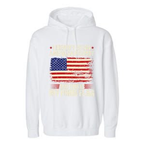 I Identify As An American Patriot This Is My Pride Flag Gift Garment-Dyed Fleece Hoodie