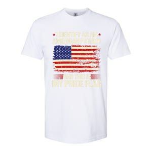 I Identify As An American Patriot This Is My Pride Flag Gift Softstyle CVC T-Shirt