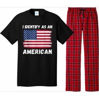 I Identify As An American 4th Of July Usa Flag No Politics Pajama Set