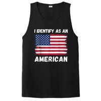 I Identify As An American 4th Of July Usa Flag No Politics PosiCharge Competitor Tank