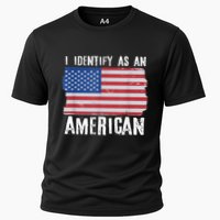 I Identify As An American Proud Us American Cooling Performance Crew T-Shirt