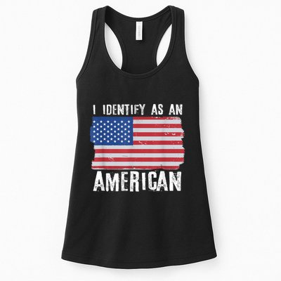 I Identify As An American Proud Us American Womens Tank Top