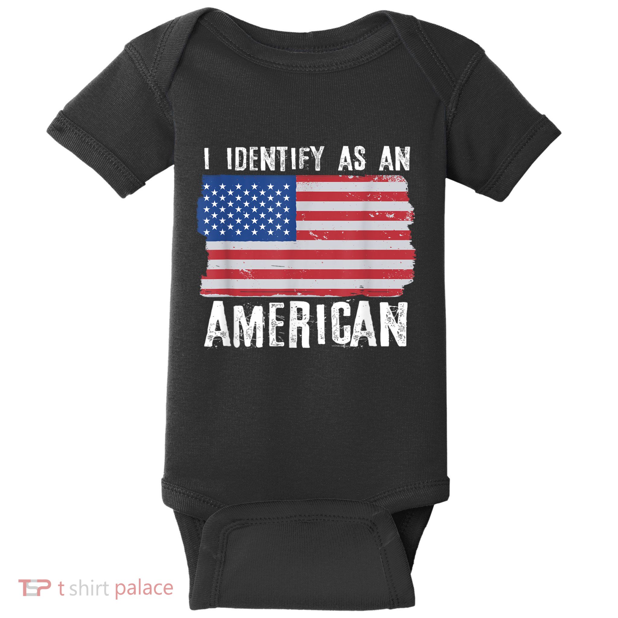 I Identify As An American Proud Us American Baby Bodysuit