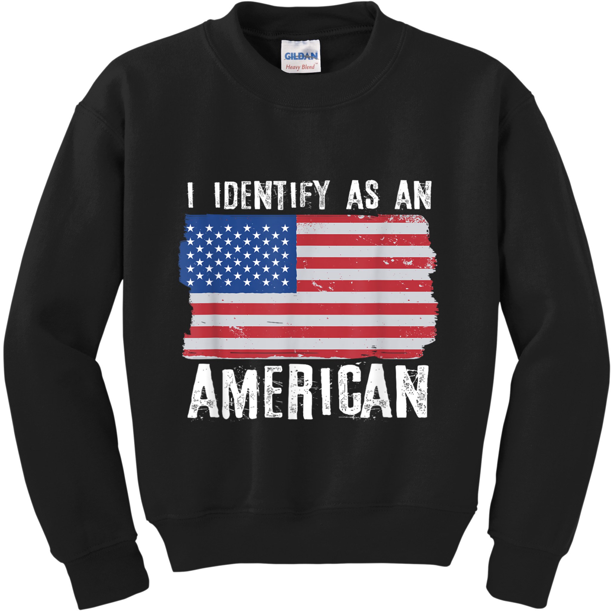 I Identify As An American Proud Us American Kids Sweatshirt