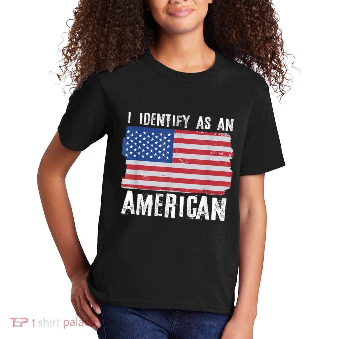I Identify As An American Proud Us American Kids T-Shirt