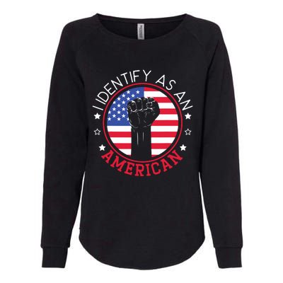 I Identify As An American USA Constitution Day Womens California Wash Sweatshirt