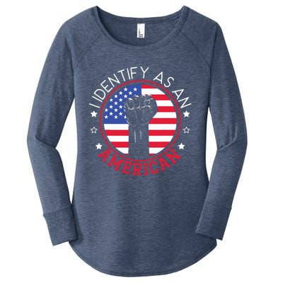 I Identify As An American USA Constitution Day Women's Perfect Tri Tunic Long Sleeve Shirt