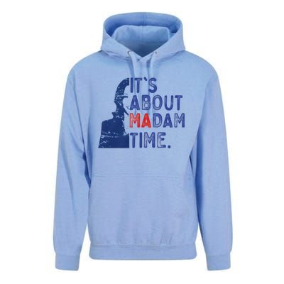 ItS Is About Madam Time Election 2024 Harris Funny Unisex Surf Hoodie