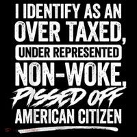 I Identify As An Over Taxed Under Represented Non Woke Bissed Off American Citiz Sustainable Bucket Hat