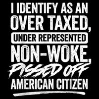I Identify As An Over Taxed Under Represented Non Woke Bissed Off American Citiz 16 in Basic Backpack