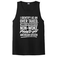 I Identify As An Over Taxed Under Represented Non Woke Bissed Off American Citiz PosiCharge Competitor Tank