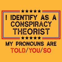 I Identify As A Conspiracy Theorist Pronouns Are Told You So Pom Pom 12in Knit Beanie