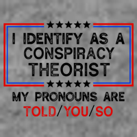 I Identify As A Conspiracy Theorist Pronouns Are Told You So Hooded Wearable Blanket