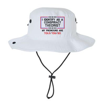 I Identify As A Conspiracy Theorist Pronouns Are Told You So Bucket Hat
