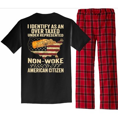 I Identify As An Over Taxed Under (On Back) Pajama Set