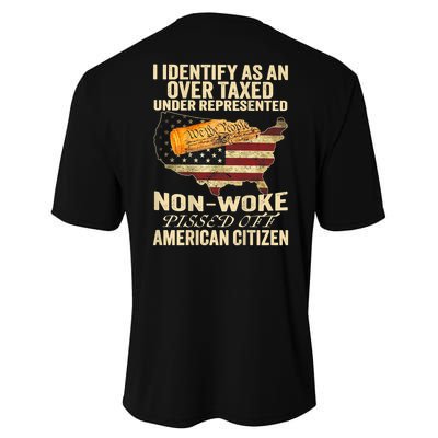 I Identify As An Over Taxed Under (On Back) Performance Sprint T-Shirt